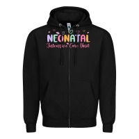 Black nicu nurse neonatal intensive care unit Zipper Hoodie - MaliasSmallBusiness