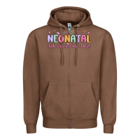 Chestnut nicu nurse neonatal intensive care unit Zipper Hoodie - MaliasSmallBusiness