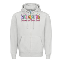 Dove Grey nicu nurse neonatal intensive care unit Zipper Hoodie - MaliasSmallBusiness