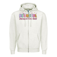 Oatmeal Heather nicu nurse neonatal intensive care unit Zipper Hoodie - MaliasSmallBusiness