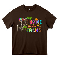 Chocolate Brown find me under the palms Heavy Core Tee - RanaPortraitStore