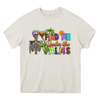 Cream find me under the palms Heavy Core Tee - RanaPortraitStore