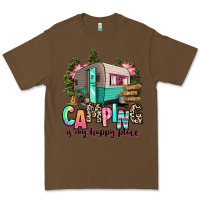 Cacao camping is my happy place Premium Tee - RanaPortraitStore