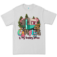Dove Grey camping is my happy place Premium Tee - RanaPortraitStore