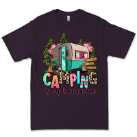 Plum camping is my happy place Premium Tee - RanaPortraitStore