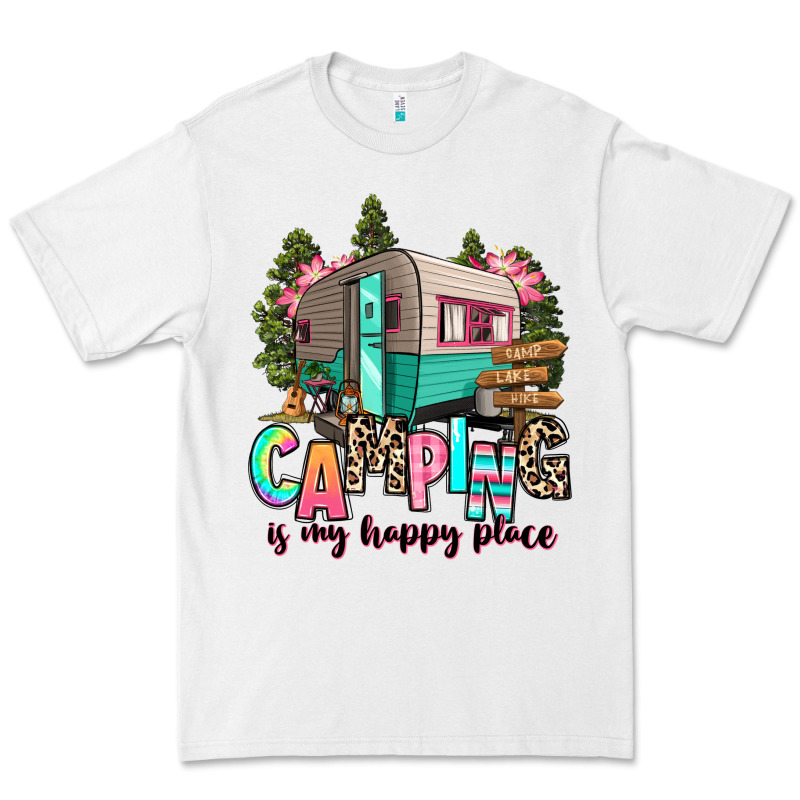Camping Is My Happy Place Premium Tee by RanaPortraitStore | Teevron