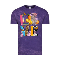 Cloud Purple love easter Vintage Tee - AdoDesignShop