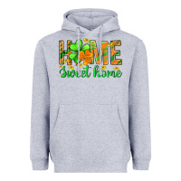 Heather Grey st.patrick home sweet home Heavyweight Hoodie - BundleAndBundleShop