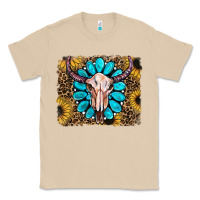 Mushroom leopard sunflowers and gemstone skull Classic Tee - RanaPortraitStore