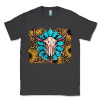 Smoke leopard sunflowers and gemstone skull Classic Tee - RanaPortraitStore