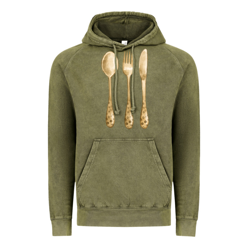 Spoon Fork Knife Fa Element Vintage Hoodie by FaDigitalArtStudio | Teevron