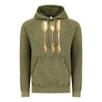 Vintage Olive spoon fork knife fa element Vintage Hoodie - FaDigitalArtStudio