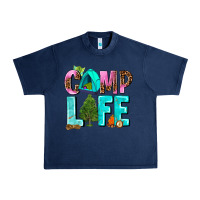 Navy camp life Urban Heavy Tee - AdoDesignShop