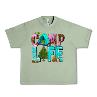 Oil Green camp life Urban Heavy Tee - AdoDesignShop