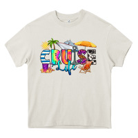 Cream cruise life Heavy Core Tee - RanaPortraitStore