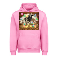 Fuchsia Pink cow and chick easter Urban Hoodie - TumblerDesignByShophia