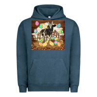 Pigment Midnight Navy cow and chick easter Urban Hoodie - TumblerDesignByShophia