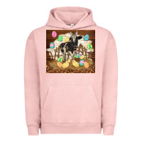 Pigment Salmon cow and chick easter Urban Hoodie - TumblerDesignByShophia