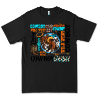 Black western cowboy wild west Premium Tee - texasbilliewilder