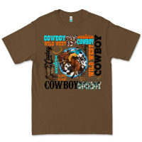 Cacao western cowboy wild west Premium Tee - texasbilliewilder