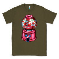 Army Green love and candy machine Classic Tee - AdoDesignShop
