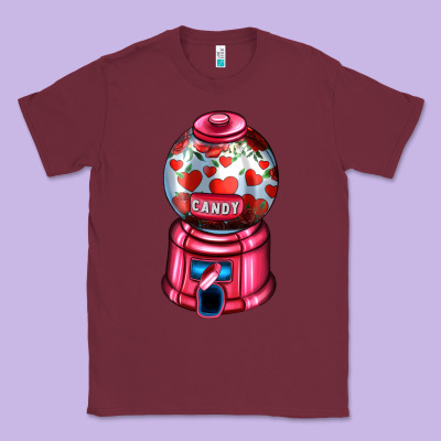 Love And Candy Machine Classic Tee Designed By Adodesignshop