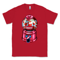 Red love and candy machine Classic Tee - AdoDesignShop