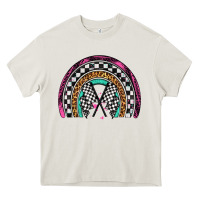 Cream race leopard rainbow Heavy Core Tee - Artiststas