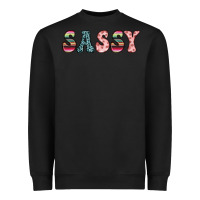 Black sassy Heavyweight Sweatshirt - JahusDesignShop