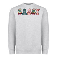 Heather Grey sassy Heavyweight Sweatshirt - JahusDesignShop