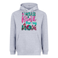 Heather Grey I Wear Pink For My Mom Heavyweight Hoodie - BundleAndBundleShop