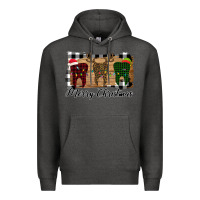 Charcoal Heather Merry Christmas Teeth Premium Hoodie - Bettercallsaul