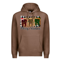 Chestnut Merry Christmas Teeth Premium Hoodie - Bettercallsaul