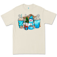 Bone winter snowman coffee cups Premium Tee - Zillion Design Studio