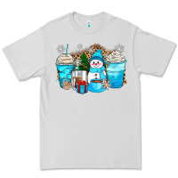 Dove Grey winter snowman coffee cups Premium Tee - Zillion Design Studio