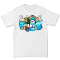 White winter snowman coffee cups Premium Tee - Zillion Design Studio