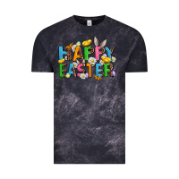 Cloud Black happy easter Vintage Tee - AdoDesignShop