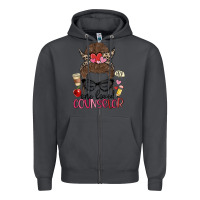 Smoke messy bun one loved counselor Zipper Hoodie - MaliasSmallBusiness