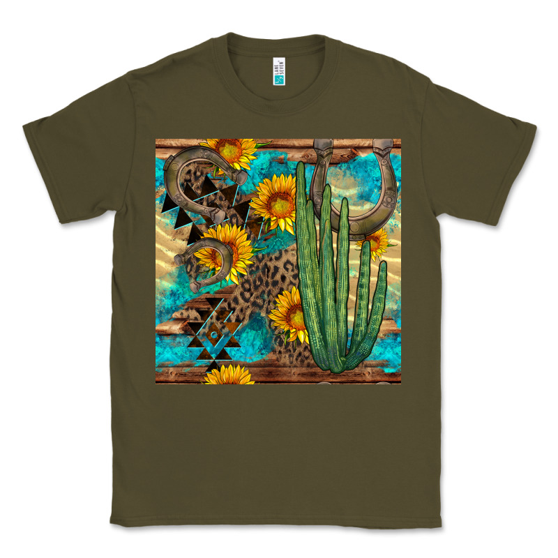 Horseshoe And Cactus Classic Tee by BundleAndBundleShop | Teevron