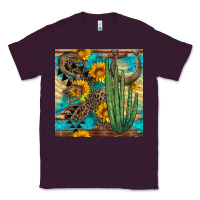 Plum horseshoe and cactus Classic Tee - BundleAndBundleShop