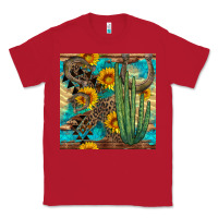 Red horseshoe and cactus Classic Tee - BundleAndBundleShop
