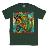 Sports Green horseshoe and cactus Classic Tee - BundleAndBundleShop