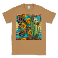 Toasted Coconut horseshoe and cactus Classic Tee - BundleAndBundleShop