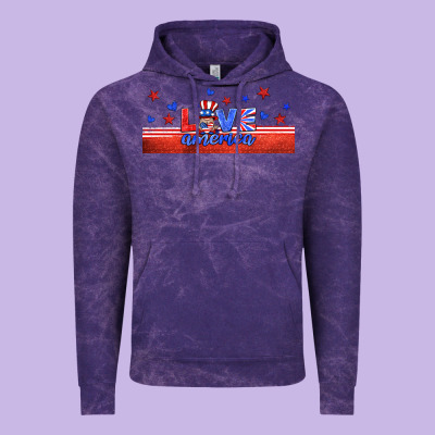 Love America Gnome Libbey Cup Vintage Hoodie Designed By Hra Design Shop