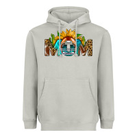 Moon Dust Football Mom Sunflower Leopard Heavyweight Hoodie - BundleAndBundleShop