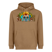 Toasted Coconut Football Mom Sunflower Leopard Heavyweight Hoodie - BundleAndBundleShop