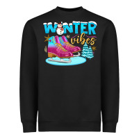 Black winter vibes Heavyweight Sweatshirt - BundleAndBundleShop