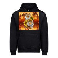 Black tigers with scratches Urban Hoodie - TumblerDesignByShophia