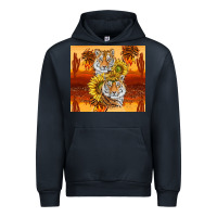 Navy tigers with scratches Urban Hoodie - TumblerDesignByShophia