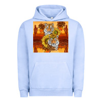 Pigment Grape Ice tigers with scratches Urban Hoodie - TumblerDesignByShophia